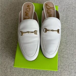 Sam Edelman Linnie Mule White 7.5 horsebit mule